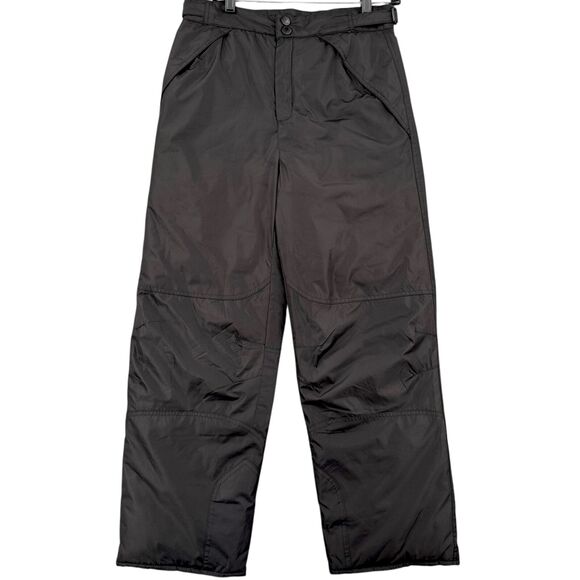 London Fog 1L151085 Black Insulated Water-Resistant Snow Pants‎ Juniors Large - Picture 1 of 8